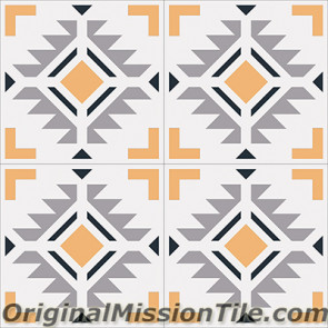 Original Mission Tile Cement Encanto Cean 05 - 8 x 8