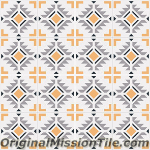 Original Mission Tile Cement Encanto Cean 05 - 8 x 8