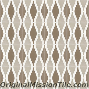 Original Mission Tile Cement Oceana Sea Breeze 02 - 8 x 8