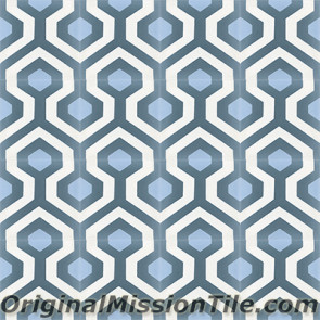 Original Mission Tile Cement Oceana Skyline 03 - 8 x 8