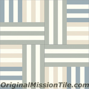 Original Mission Tile Cement Lee Agnes 03 - 8 x 8