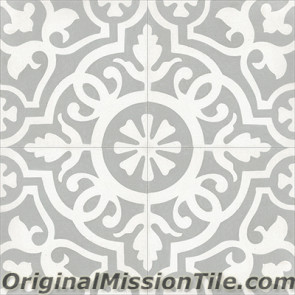 Original Mission Tile Cement Contemporary Amalia II 01 - 8 x 8