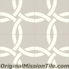 Original Mission Tile Cement Contemporary Aros II 03 - 8 x 8