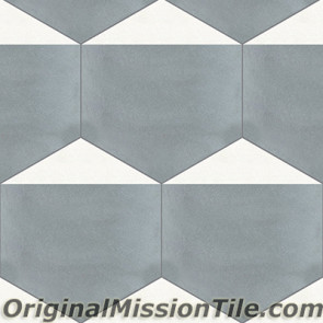 Original Mission Tile Cement Hexagonal Clip 02 - 8 x 8