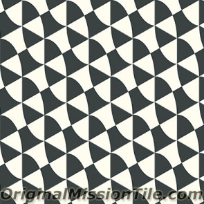 Original Mission Tile Cement Lee Hexagonal Leni 01 - 8 x 8