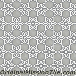 Original Mission Tile Cement Hexagonal Margarita 02 - 8 x 8