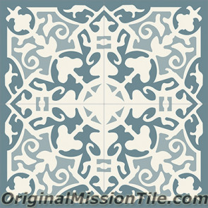Original Mission Tile Cement Classic Madrid 02 - 8 x 8