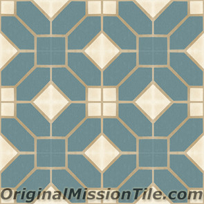 Original Mission Tile Cement Classic Naples 02 - 8 x 8