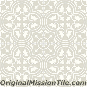Original Mission Tile Cement Contemporary Roseton 03 - 8 x 8