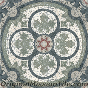 Original Mission Tile Cement Terrazzo Philadelphia SL - 8 x 8